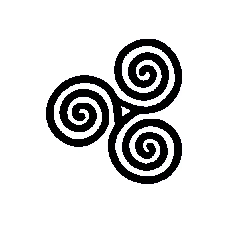 Celtic Triskele Vinyl Car Decal - Pagan Wiccan New Age Design Sticker