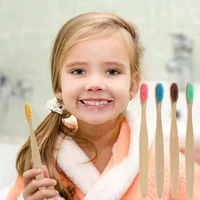 50/100Pcs Bamboo Children's Soft Bristled Toothbrush is Naturally Biodegradable And Reduces Plastic Waste,Making It Very Suitabl 6