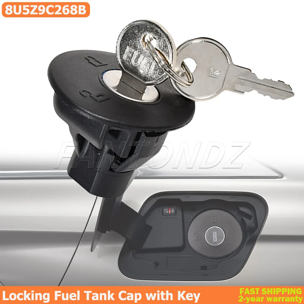 Locking Gas Cap Lock Fuel Cap w/Key 8U5Z-9C268-B Fits For Ford Fusion 2010- 車用ロック式ガスキャップ 8U5Z-9C268-B ロック式燃料キャップキー フォード F150 フレックス フュージョン フィエス