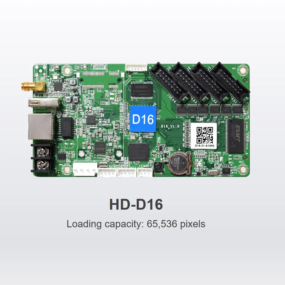 񵿱 USB  LED Ʈѷ Huidu D16 񵿱 Ǯ ÷ LED ũ ī, HD-D16  4G