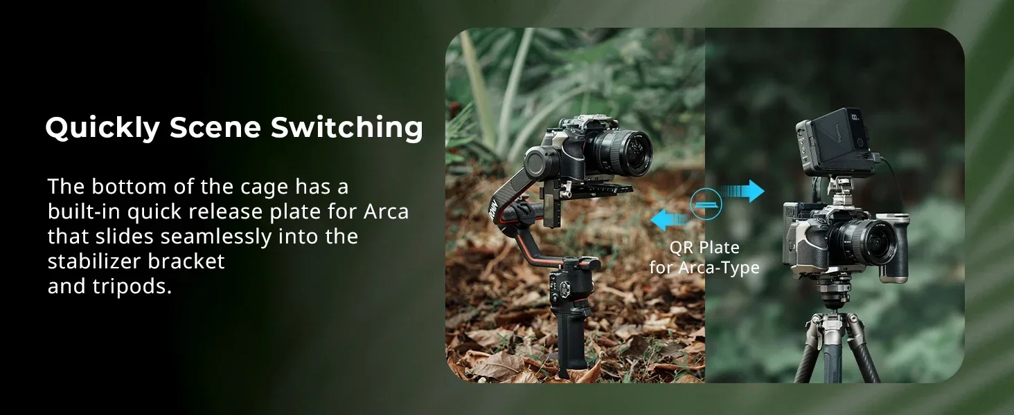 SmallRig Camera Cage For Sony Alpha 1 II/Alpha 9 III Built-in Arca-Swiss Quick R