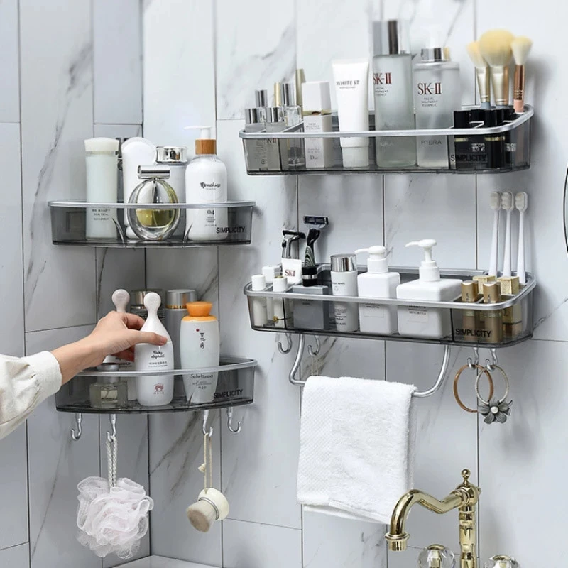 Bathroom Shelf Organizer With Hooks – Rispa