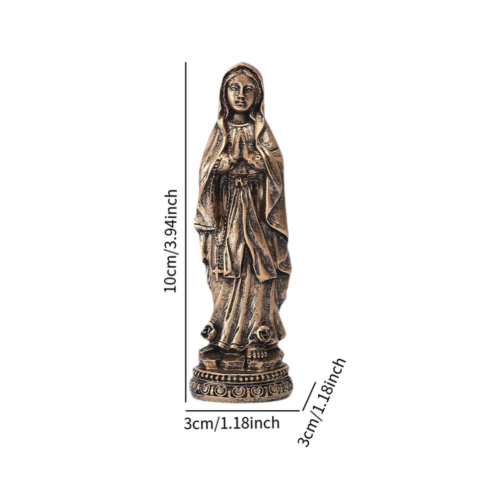 Virgin Mary Statue Blessed Virgin Mother Mary Sculpture for Bedroom Office