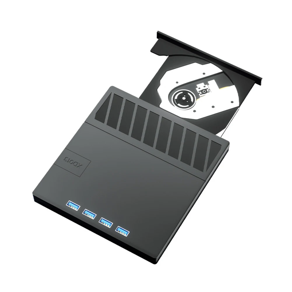 7 in 1 USB 3.0 Type C DVD Player Burner Reader with SD/TF Port External CD DVD Drive for Windows XP/7/8/10/11 Laptop Desktop