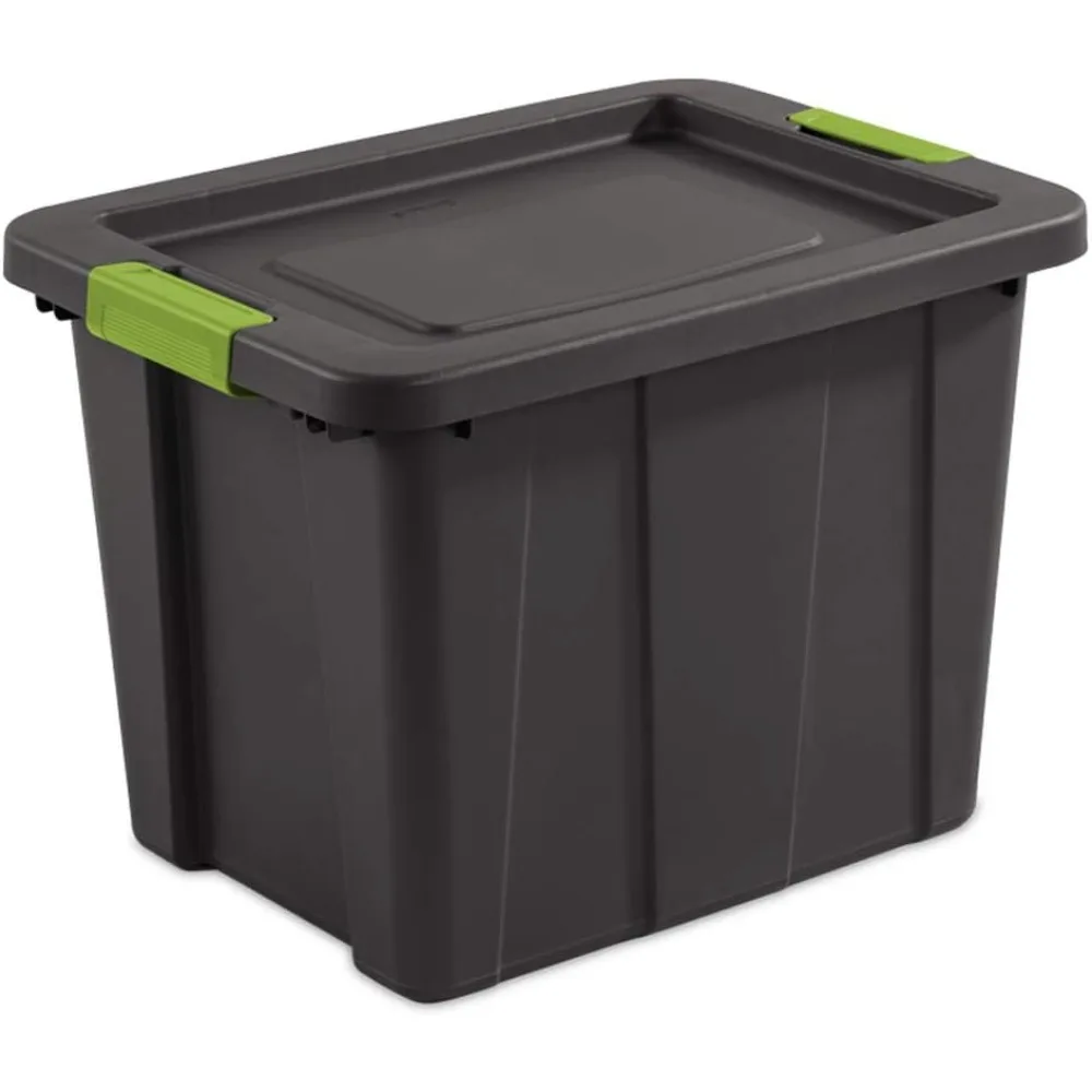 

Sterilite Tuff1 Latching 18 Gallon Plastic Impact Resistant Storage Container Bin & Lid for Storing Items in Basements, Garages