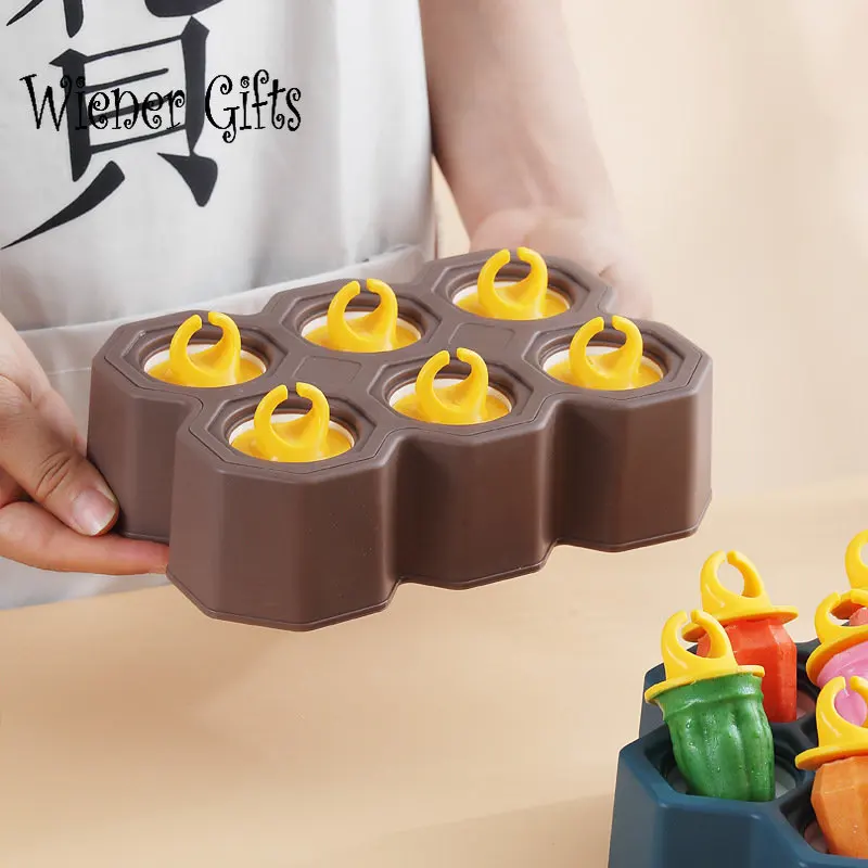 

Ice Cream Pops Mold Portable Food Grade Popsicle Mould Ball Maker Baby DIY Supplement Tools Fruit Shake Accessories