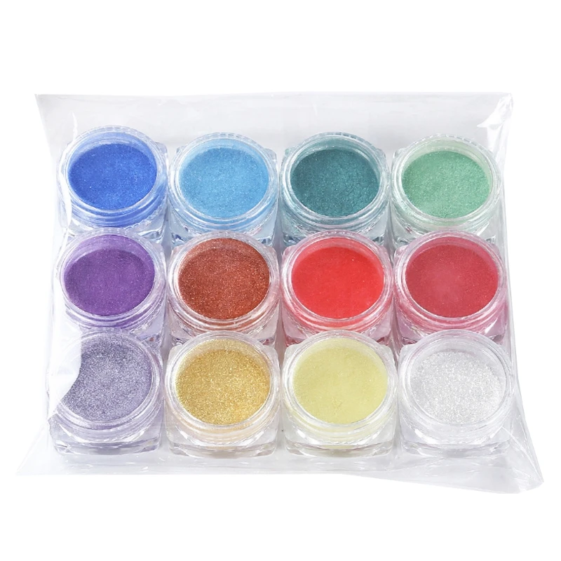 12 Colors Mica Powder Epoxy Resin Dye Pearl Pigment Natural Mica Mineral Powder Dropship