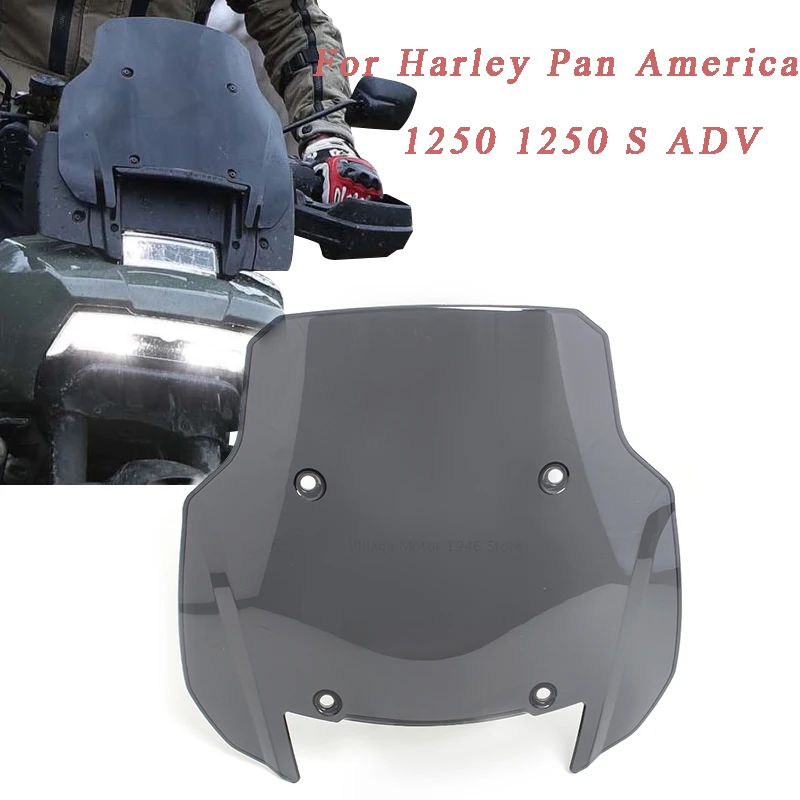 

New Somke Motorcycle Windshield Windscreen Extension Deflector For Harley Davidson Pan America ADV 1250 S RA1250 RA1250S 2021