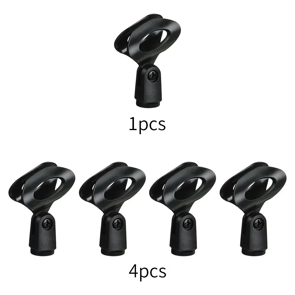 Mic Clip Universal Wired/ Wireless Microphone Mount Holder for Mic Stand Accessories microphone stand microphone mount clamp microphone shock mount 4 Pack