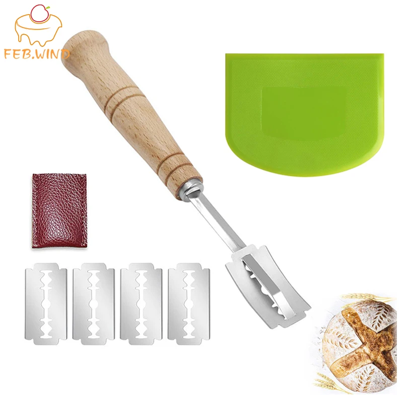 Bread Slashing Tool Dough Scoring Cutter Bread Slicing Slashing Cutter  Portable Baker Cuter Straight and Curved Cut for Bread - AliExpress