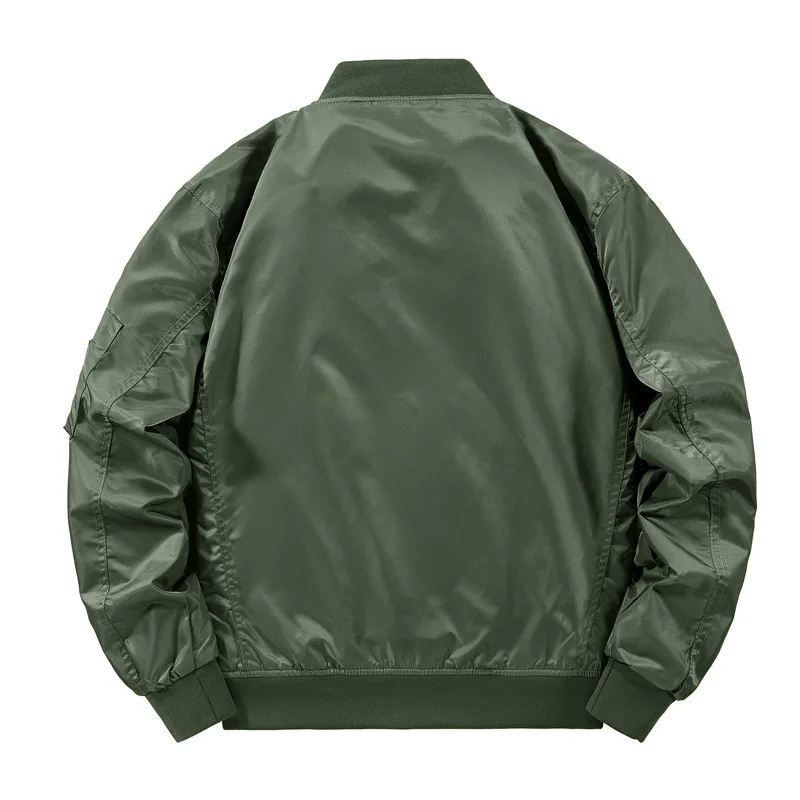 Frühling Herbst Militärjacke Herren Outdoor Freizeitjacke Herren Einfarbig Fliegermantel Herren Varsity Jacke Für Herren_voghion.com