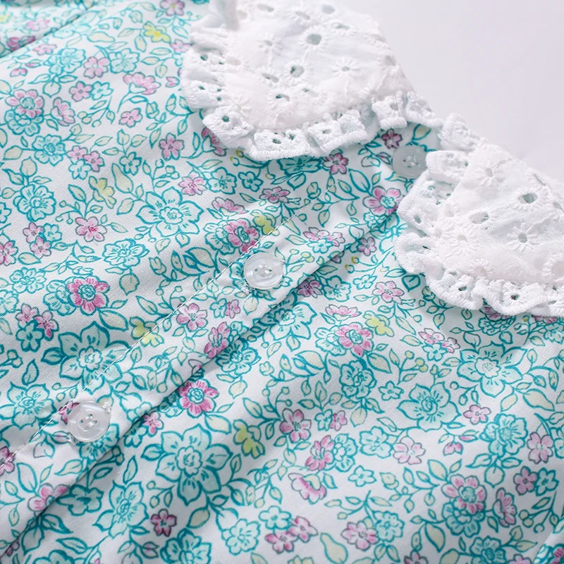 Baby Girls 2025 New Summer Kids Clothes Children's Clothing Embroidered Cartoon Rabbits Flowers Dresses 2-7 Years