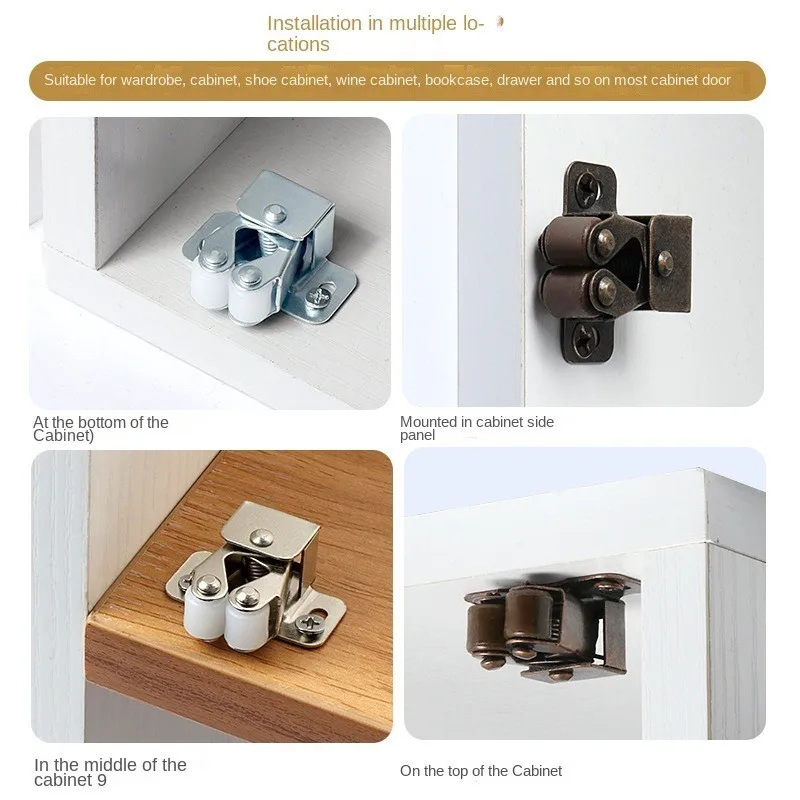 Door Lock Buckle Press Home Wardrobe Door Buckle 5PC