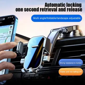 Supporto per telefono per auto Ventosa universale - Staffa di supporto per cruscotto e parabrezza, 360 ° Rotazione per interni auto Mobile Accesso A8Y8