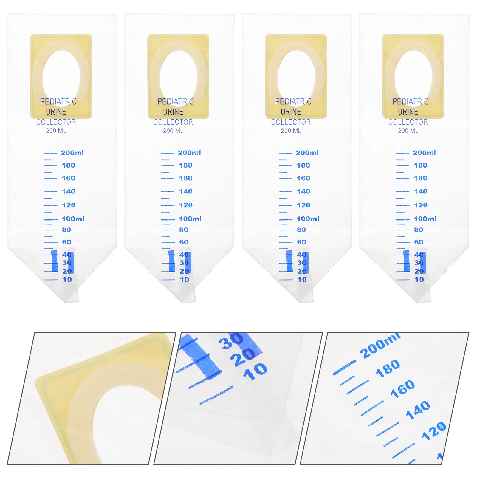 Disposable Urine Bag Pediatric Urine Bag Transparent Infant Baby Urinal Bags Health Care Urological Consumables 20Pcs