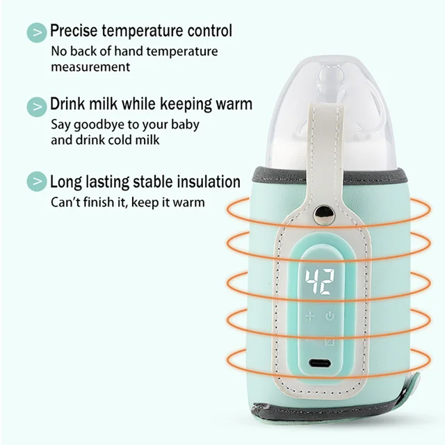 BC Babycare Fast Baby Bottle Warmer, Smart Temperature Control Breastmilk Warmer,Pink Color