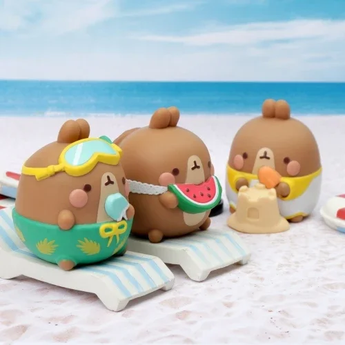 

Molang Rabbit Hawaii Suntanned Little Doll Blind Box Kawaii Action Mystery Figure Toys and Hobbies Birthday Gift Caixas Supresas