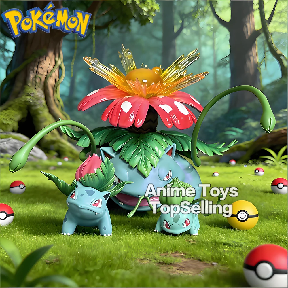 3,5-13 cm Anime Pokemen Figur Bulbasaur Evolutionäre Kombination Action-figuren Pvc Statue Sammeln Modell Spielzeug Geschenke
