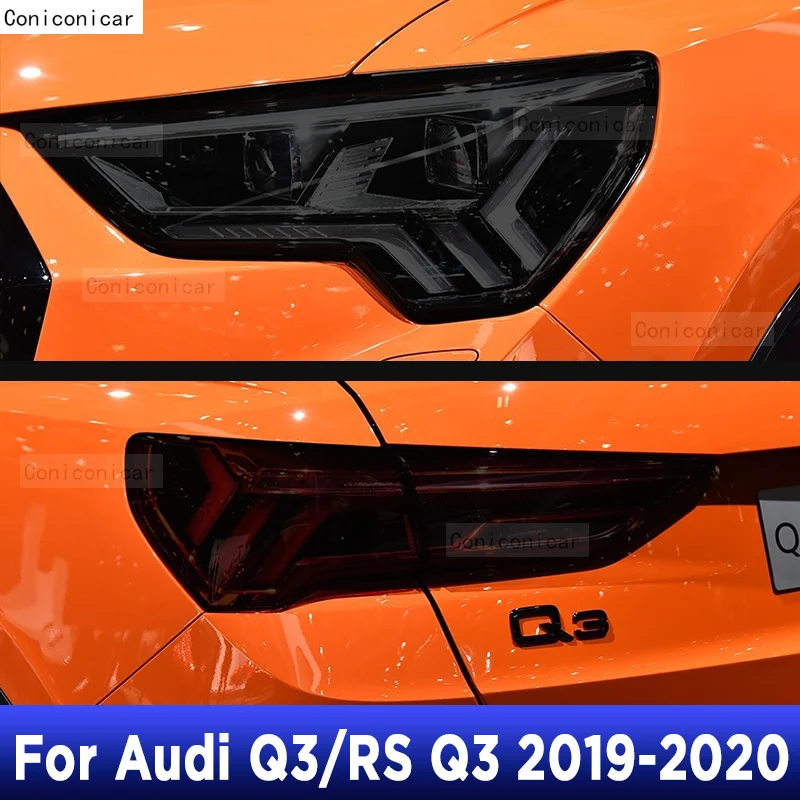 

For Audi Q3 RSQ3 2019-2020 Car Exterior Headlight Anti-scratch Front Lamp Tint TPU Protective Film Repair Accessories Sticker