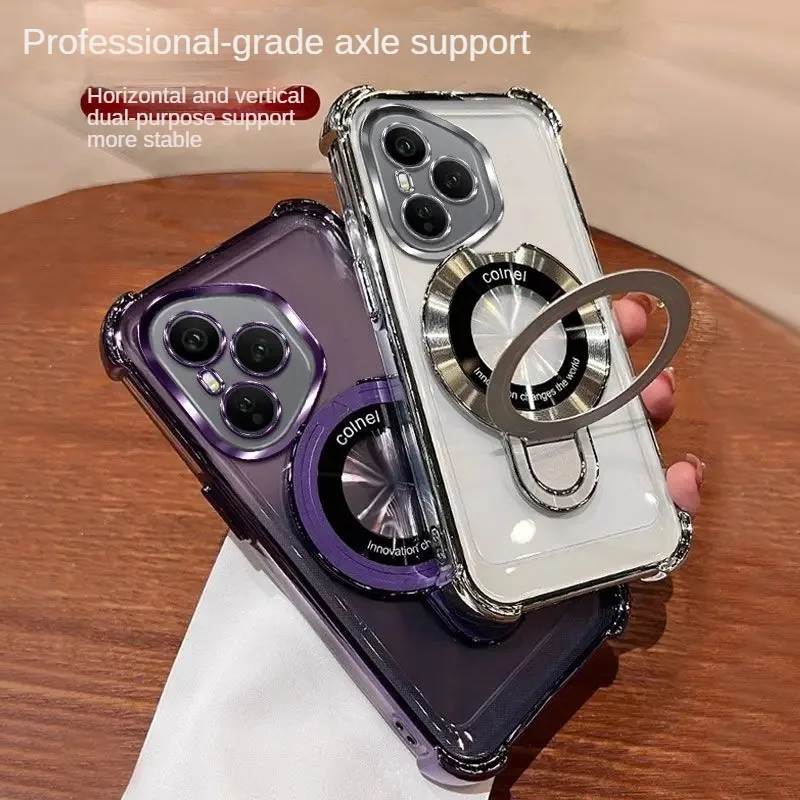 Armor Matte Case with Ring Magnetic Stand Holder and Shockproof Shell
