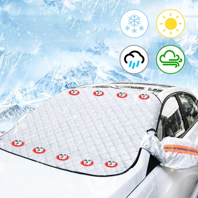 Magnetische große schneedecke 9 magnet adsorption wind dicht für suv/mpv  windschutz scheibe sonnenschutz abdeckung gegen frost sonnenschutz -  AliExpress