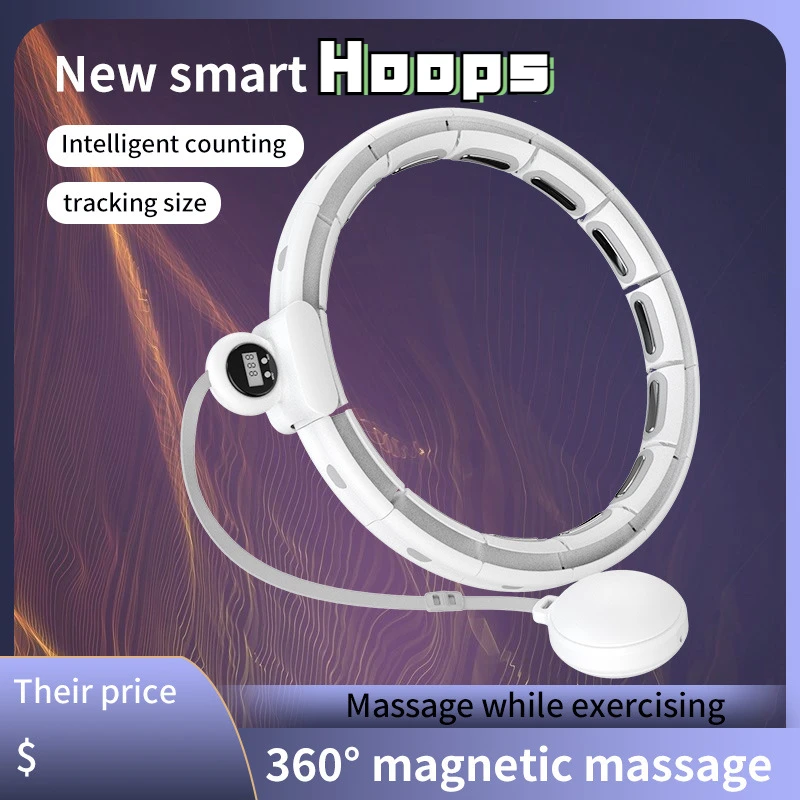 The New Adjustable Nonfalling Smart Exercise Hoops Massage For