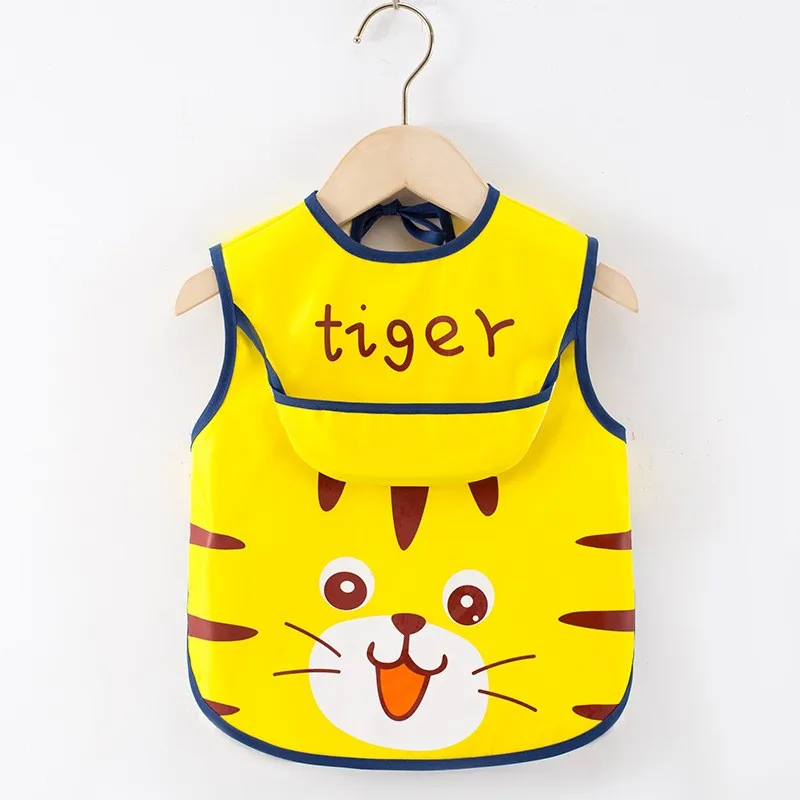 2PCS/1PCS Eating Feeding Smock Baby Toddler Apron Bibs Waterproof Adjustable Size Girls Boys Newborn Stuff 1-4 Years 5