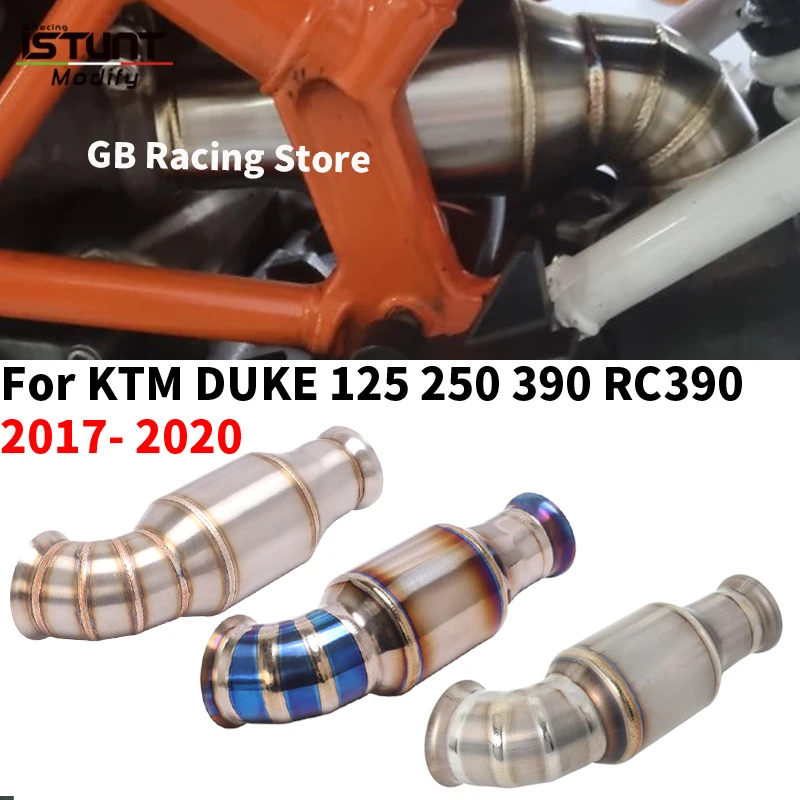 For KTM DUKE390 250 200 125 390 RC390 2017-2020 Motorcycle Exhaust System Escape Moto Middle Link Pipe Connect Original Muffler