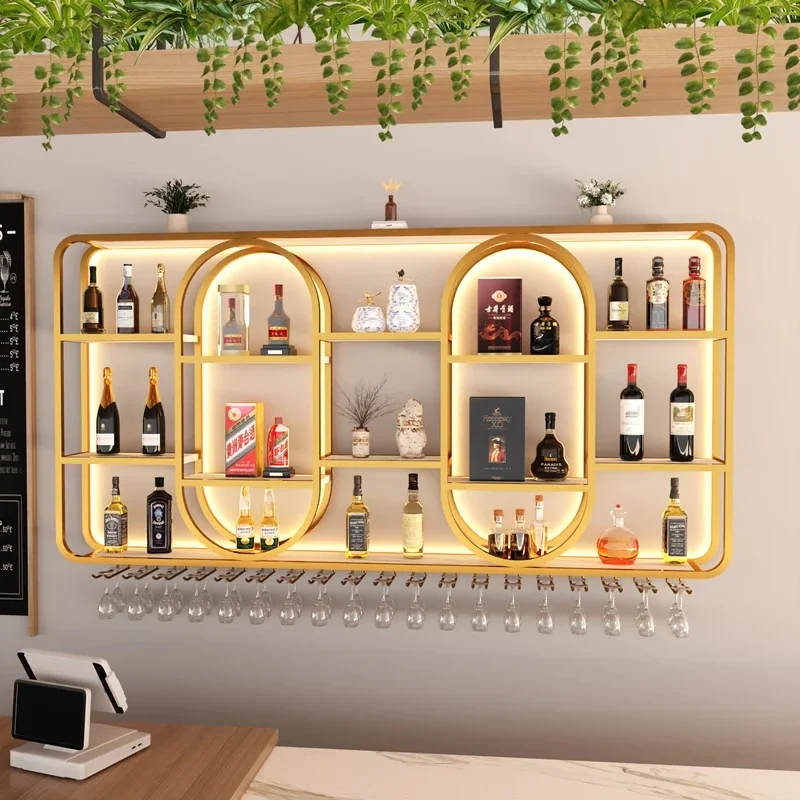 Modern-Luxury-Iron-Bar-Cabinet-Home-Living-Room-Wall-Hanging-Wine-Racks ...