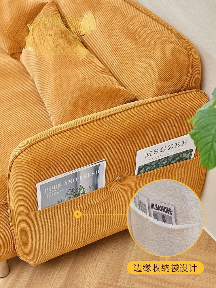Nordic Fabric Sofa Living Room Simple Modern Net Red Light Luxury Chair Small Apartment Double Corduroy