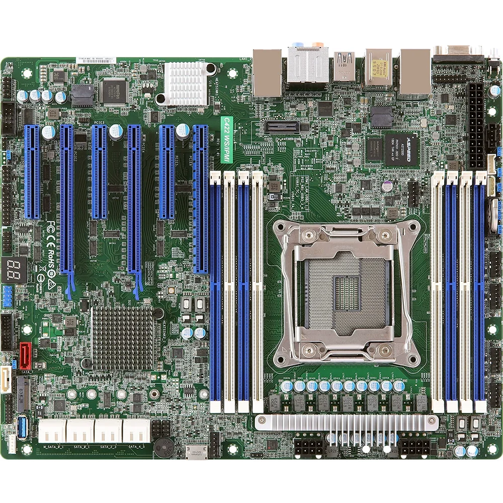 For ASRock Workstation Motherboard C422WS/IPMI LGA2066 DDR4 6 For ASRock Workstation Motherboard C422WS/IPMI LGA2066 DDR4 - Image 4
