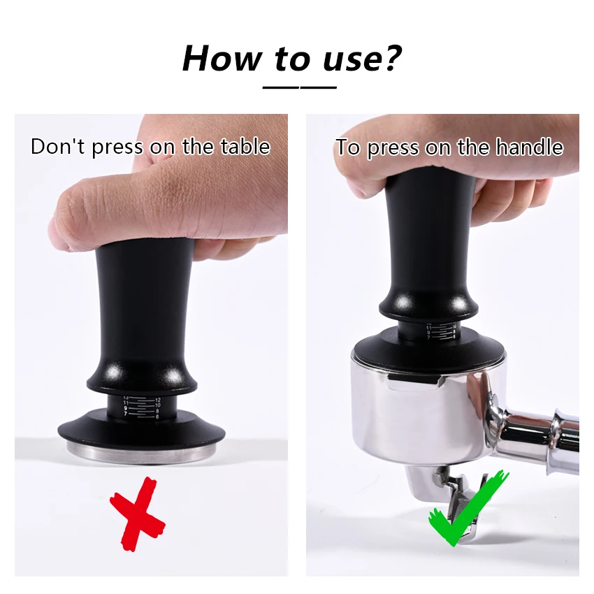 Coffee Tamper Constant Pressure Stainless Steel Coffee Powder Press 51/54/58mm Espresso Distribution Tool Calibrated Spring