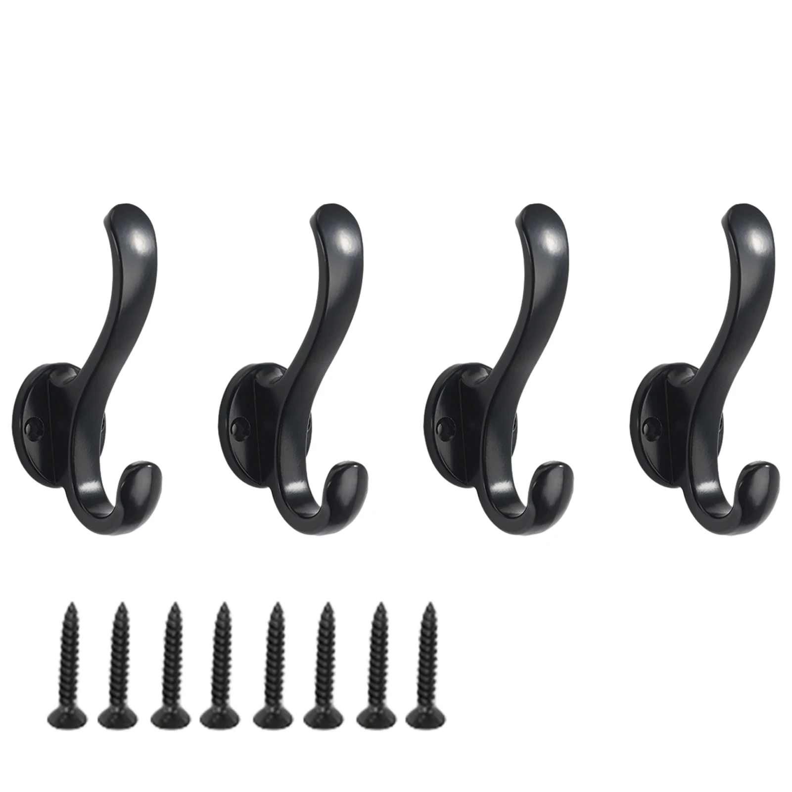 

4 шт., алюминиевые головные уборы с крючком для халата и пальто