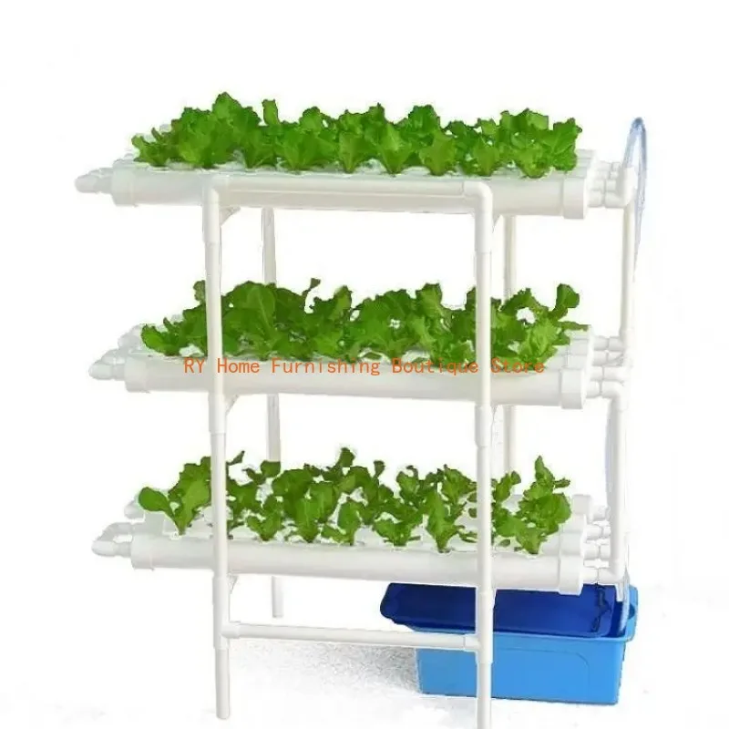 Indoor Greenhouse Planting Box, Gardening System, Nursery Pot, Hydroponic Rack, Pipe Grow Kit, NFT, 108 Holes