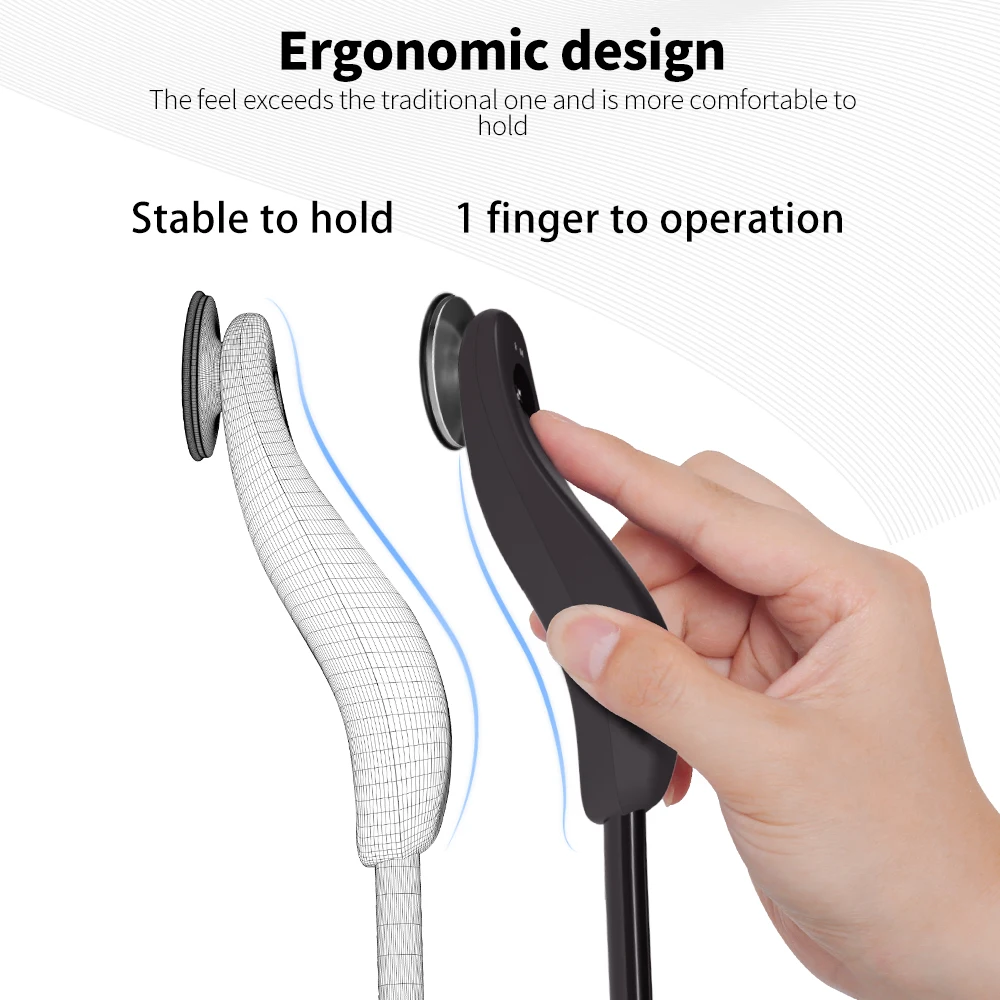 Medical Stethoscope Digital Medical Bluetooth Electronic Stethoscope 40 Times Magnification App Recordable For Doctors Nurse Health Care