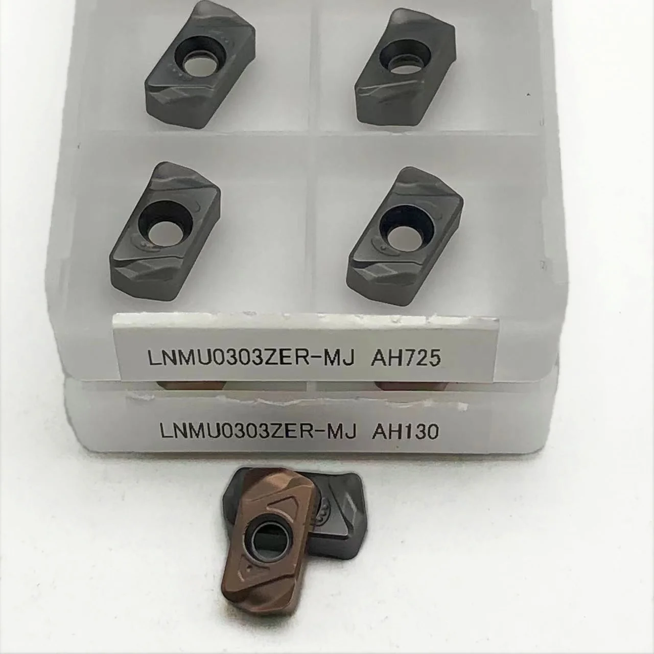 

LNMU0303ZER MJ AH725, LNMU0303 ZER MJ AH130, фрезерная вставка с быстрой подачей, двусторонний твердый сплав, токарный инструмент EXN03R