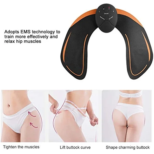 Hordozható Gluteup Mikroáramú Hiplift Edző Fenék Emelő Masszázsgép Csípő Masszírozó Otthoni Irodai Edzés Berendezés Gép - Image 5