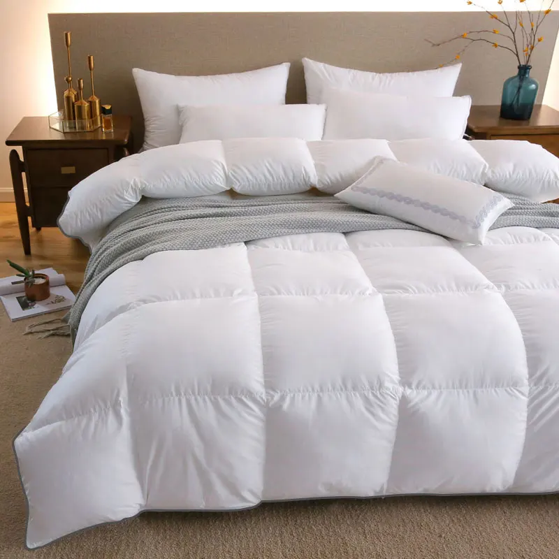 100CottonCoverKingQueenTwinFullSize95WhiteGooseDownQuiltDuvetsFiveStar.jpg