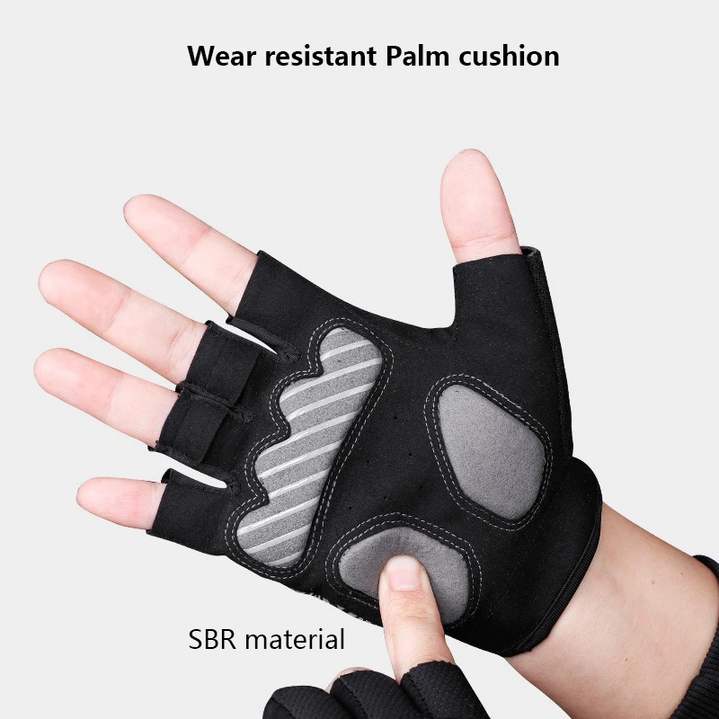 Cycling Gloves Half Finger Wear resistant SBR Shock Absorption Summer Bicycle Mountain Road Bike 2