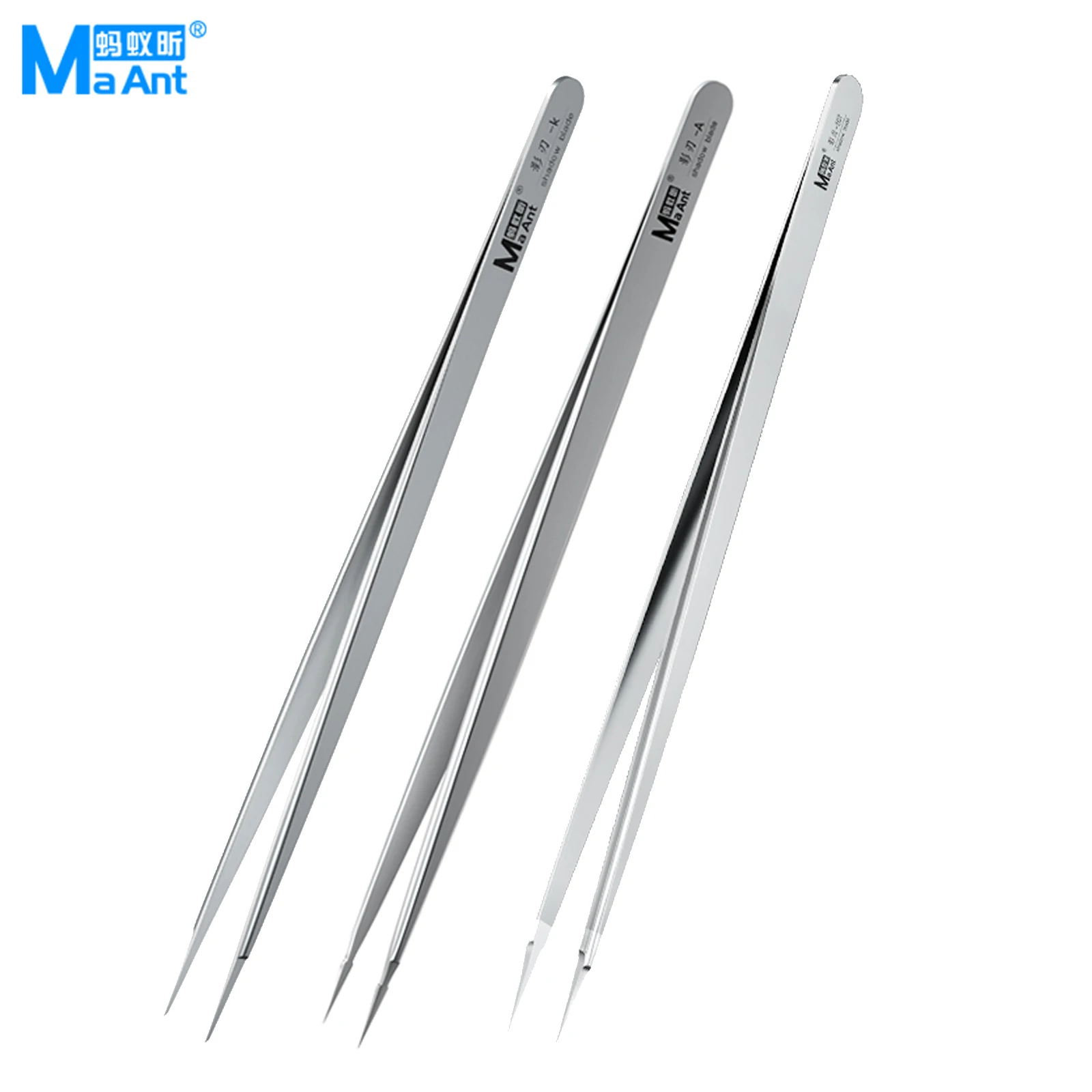 3pcs Anti-Static Precision Tweezers Set Modelling Tweezers For Crafting Include Needle Nose Thin Curved Tweezers For Electronic Repair, Handicraft, Laboratory, Jewelry Manufacturing Etc