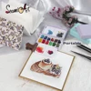 SeamiArt 1pc Mini Portable Travel Plastic Painting Box for Watercolor Paint Subpackage 2 Color Options 2