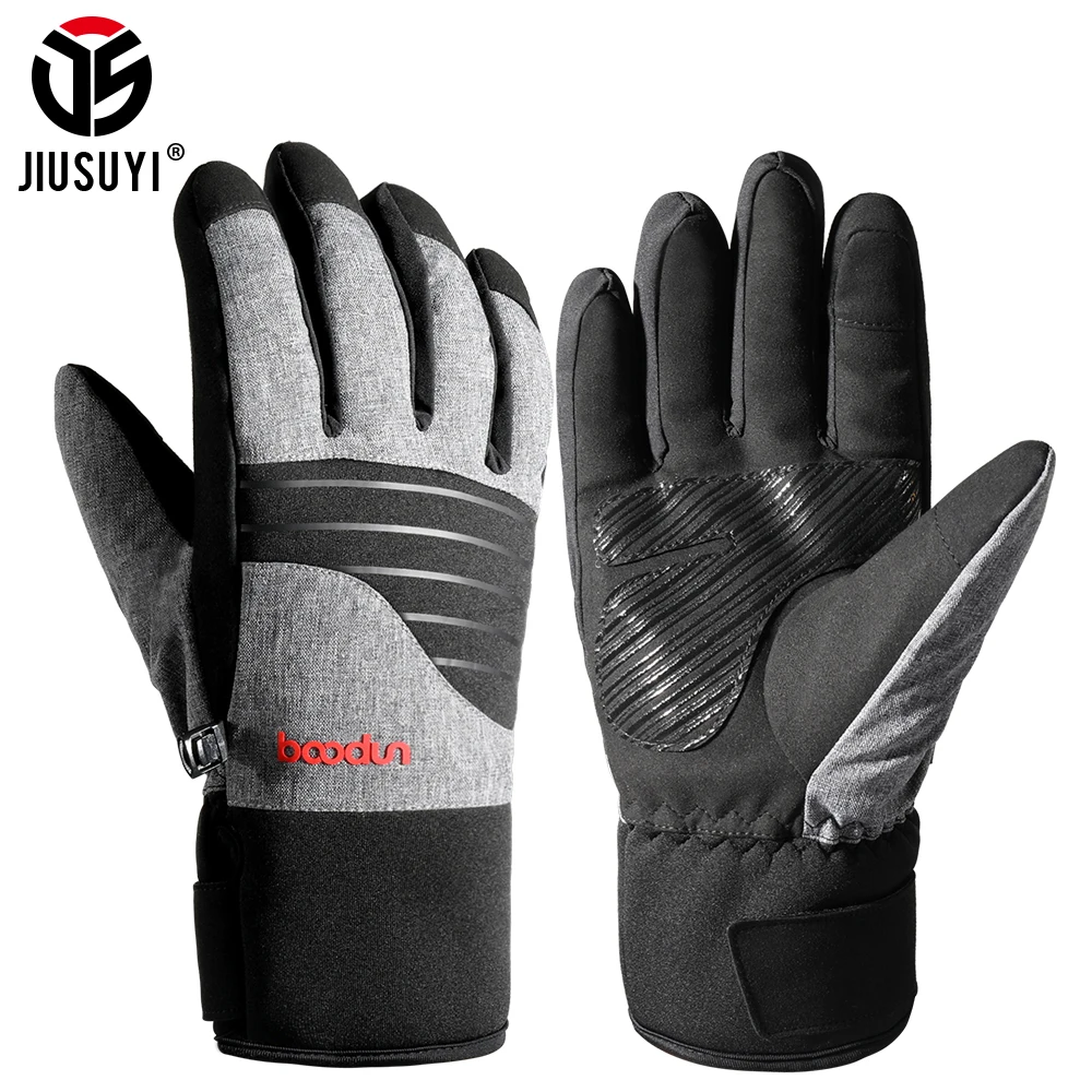 Winter Thermal Skiing Full Finger Gloves Touch Screen Outdoor Cycling Windproof Waterproof Non-slip Cold Weather Glove Men Women