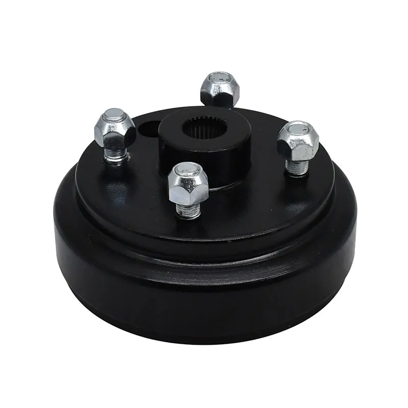 Large Hole Fine Splined Brake Drum with Nut 21807-G1M 41843-94 Compatible with Golf Carts Gas 4 Cycle