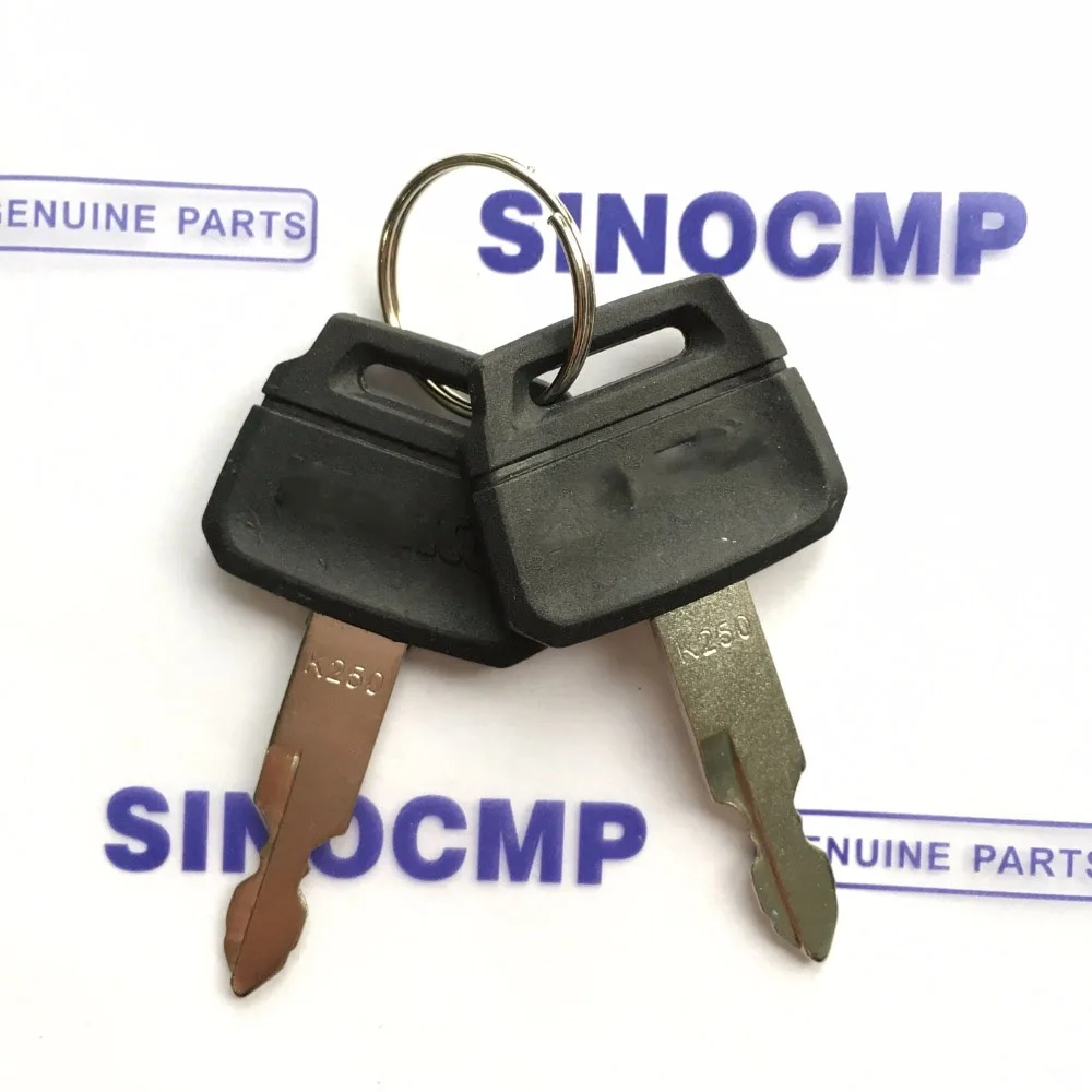 2 piece Ignition Switch Key for Kobelco Excavator Heavy Equipment Parts