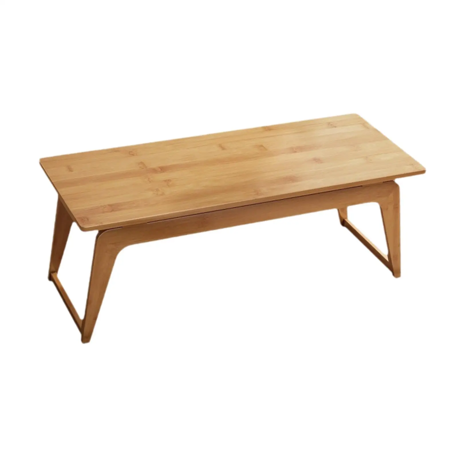 Small Coffee Table Low Table Folding Modern Easy Assembly Rectanglar Side Table End Table for Living Room Floor Small Space