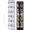 Hanging Shoe Rack Organizer Over The Door Shoe Organizer 12/14 Large Breathable Mesh Pockets Slippers Organizer Shoe Storage 6