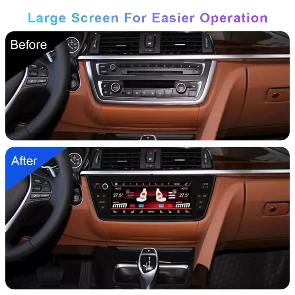 BMW 3 4 시리즈 M3 M4 F30 F31 F32 F34 F35 F36 히터 공조 컨트롤 에어컨 보드용 8.8인치 디지털 LCD A/C 스위치 패널