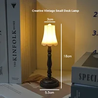 Lampe de nuit rétro pour chambre à coucher, atmosphère, cadeau créatif, petite lampe de Table européenne, décoration de bureau, jouets d'ornements 4