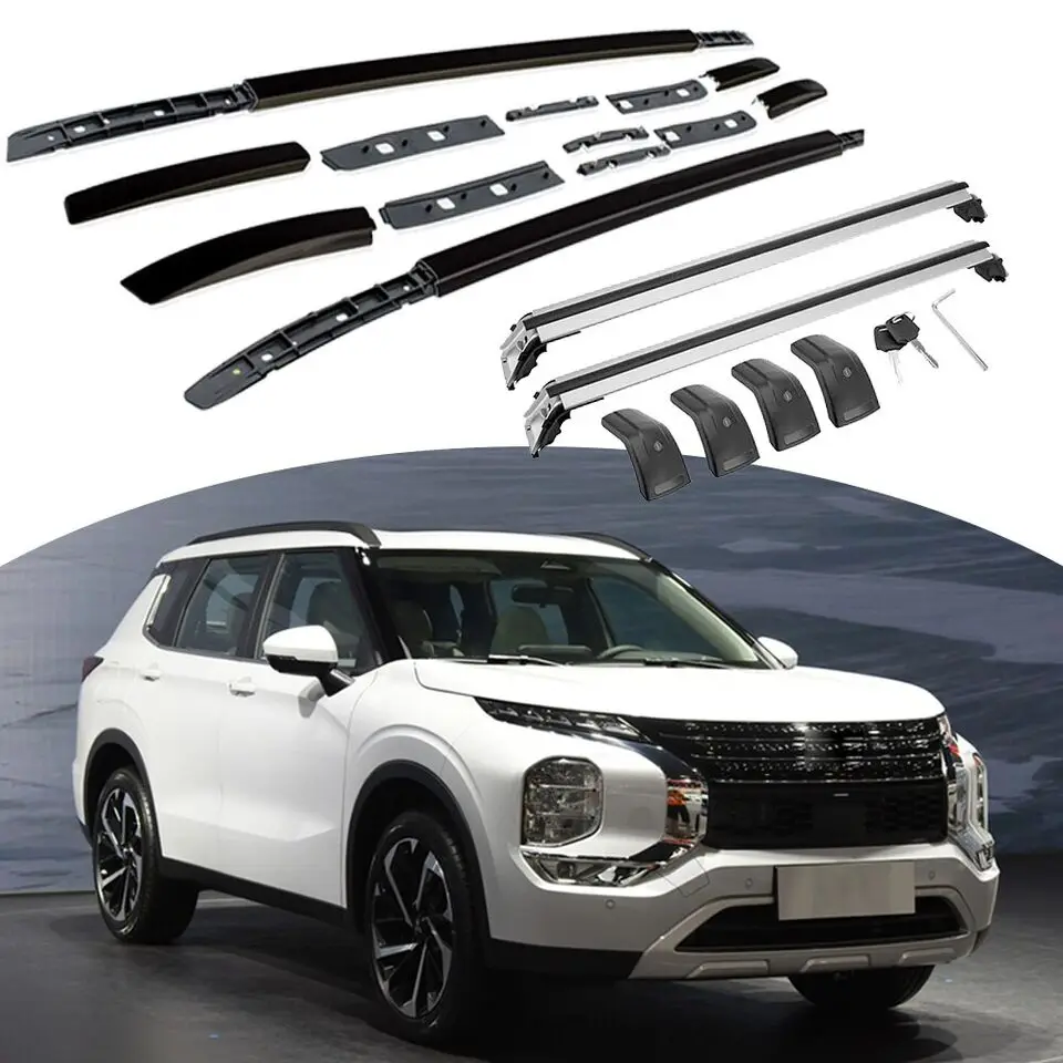 

4 шт., кровельные рейки для Mitsubishi Outlander 2022 2023