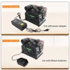 Allsome 180W Electric Sander,Mini Belt Sander with 10pcs 533*30mm Sanding Belts Compatible with Makita 18V battery and AC 220V 2